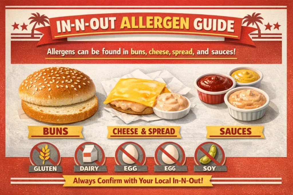 In N Out Allergy menu