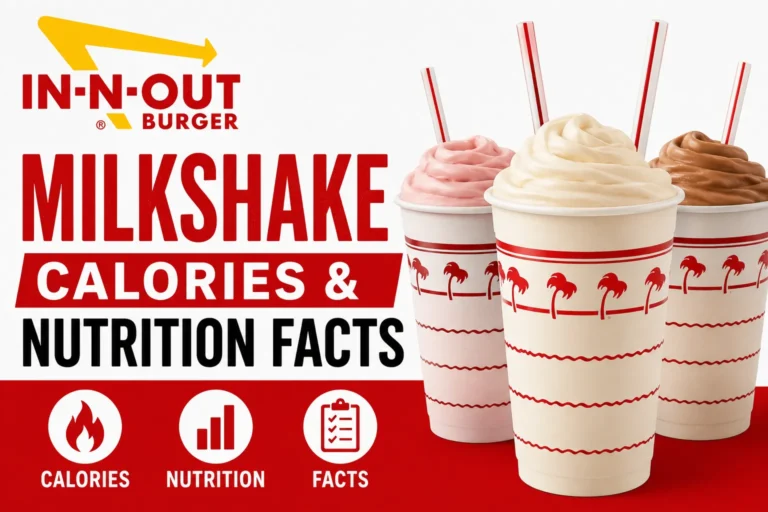 In N Out shakes Calories & Nutrition Facts