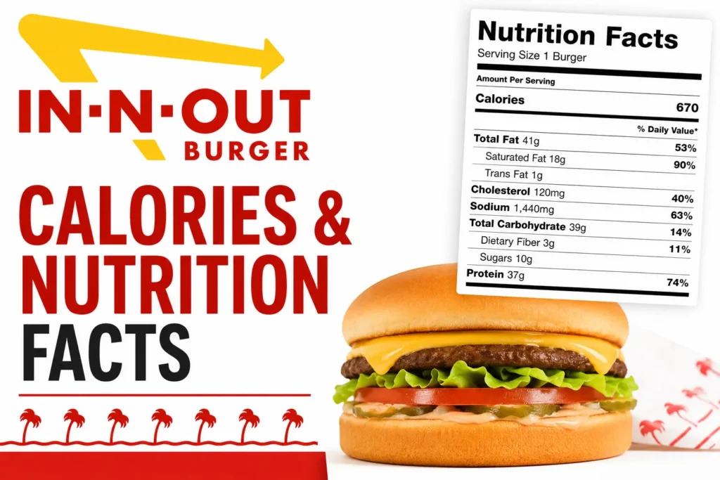 In n Out Burger Calories & Nutrition Facts