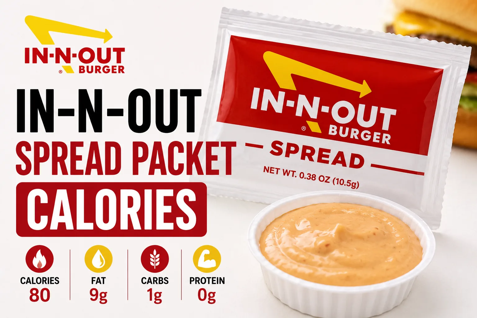 in n out spread calories