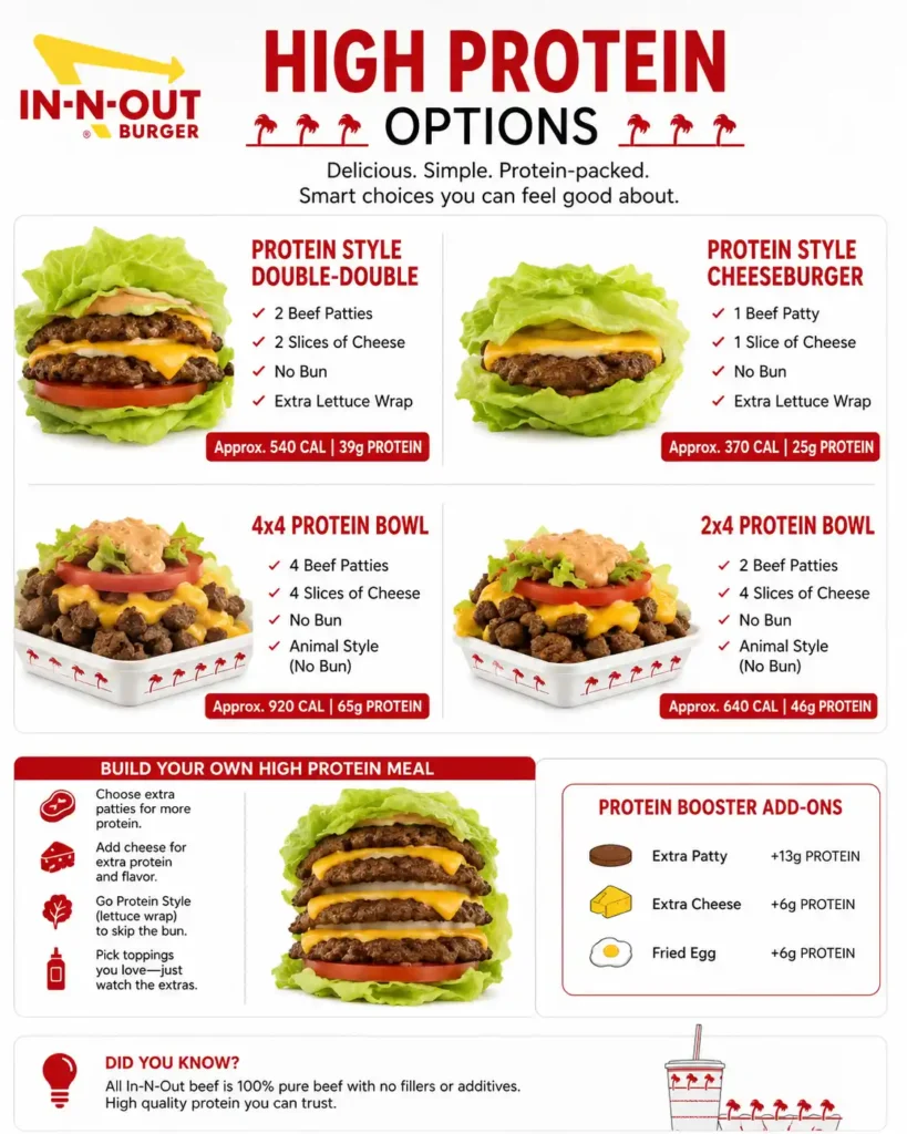 In N Out High Protein Options